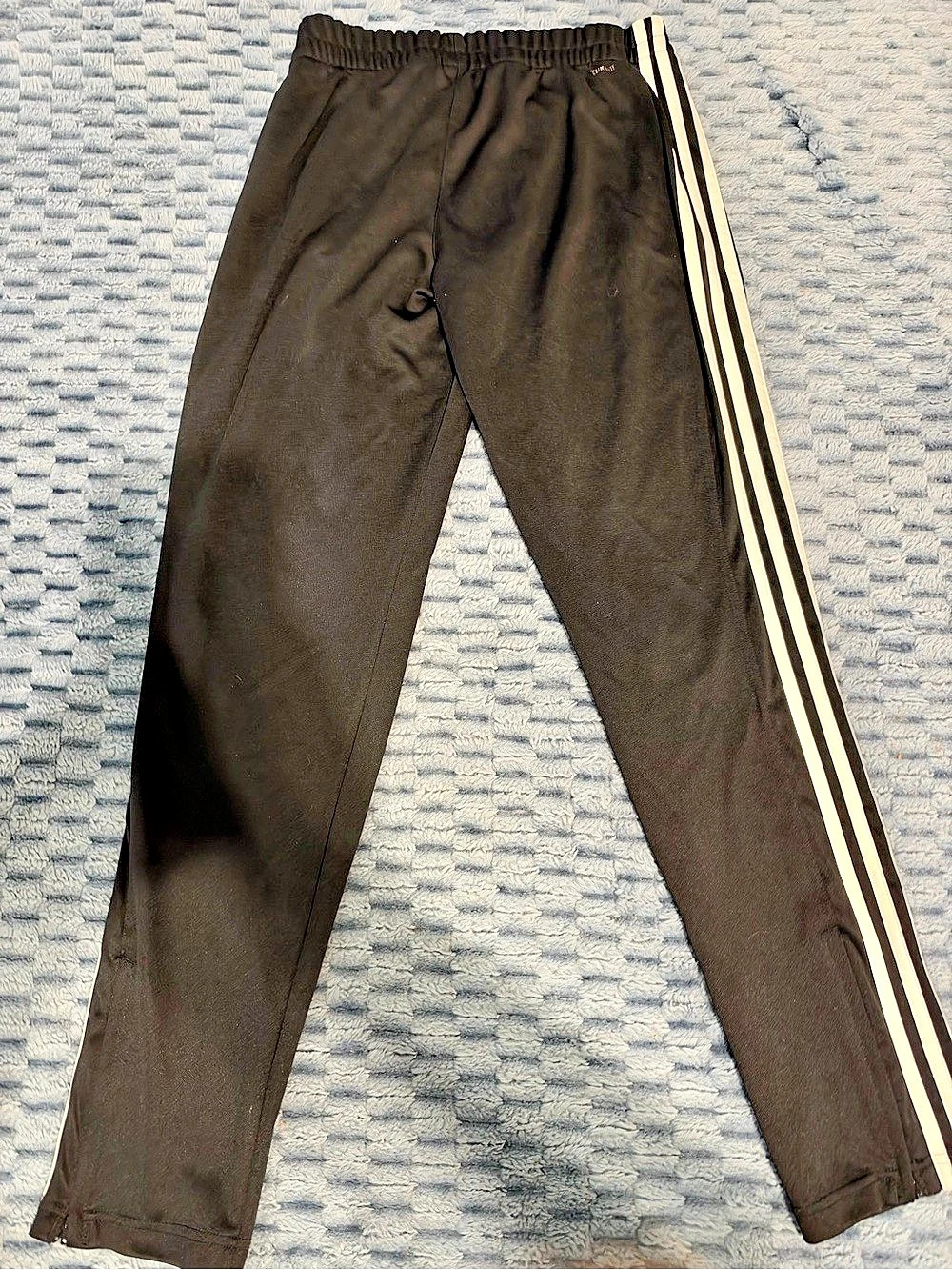 adidas Climalite 3-Stripes Track Pants Black & White
